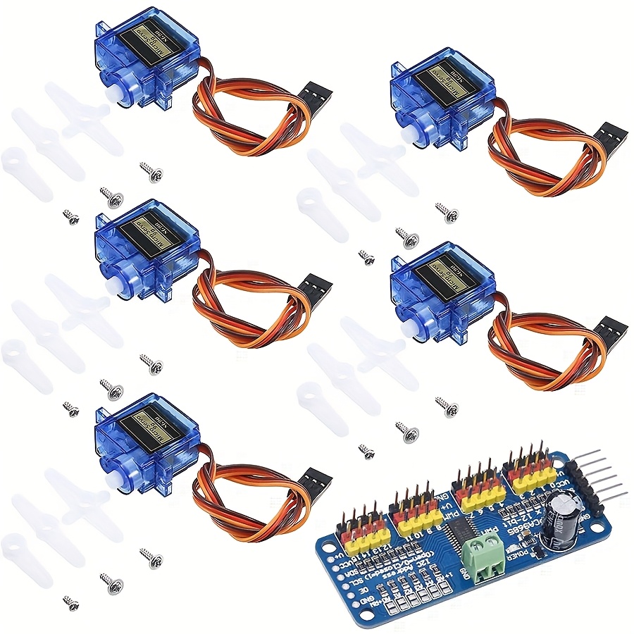 Robot Arm Motor - 5개 SG90 9G 서보 모터 +