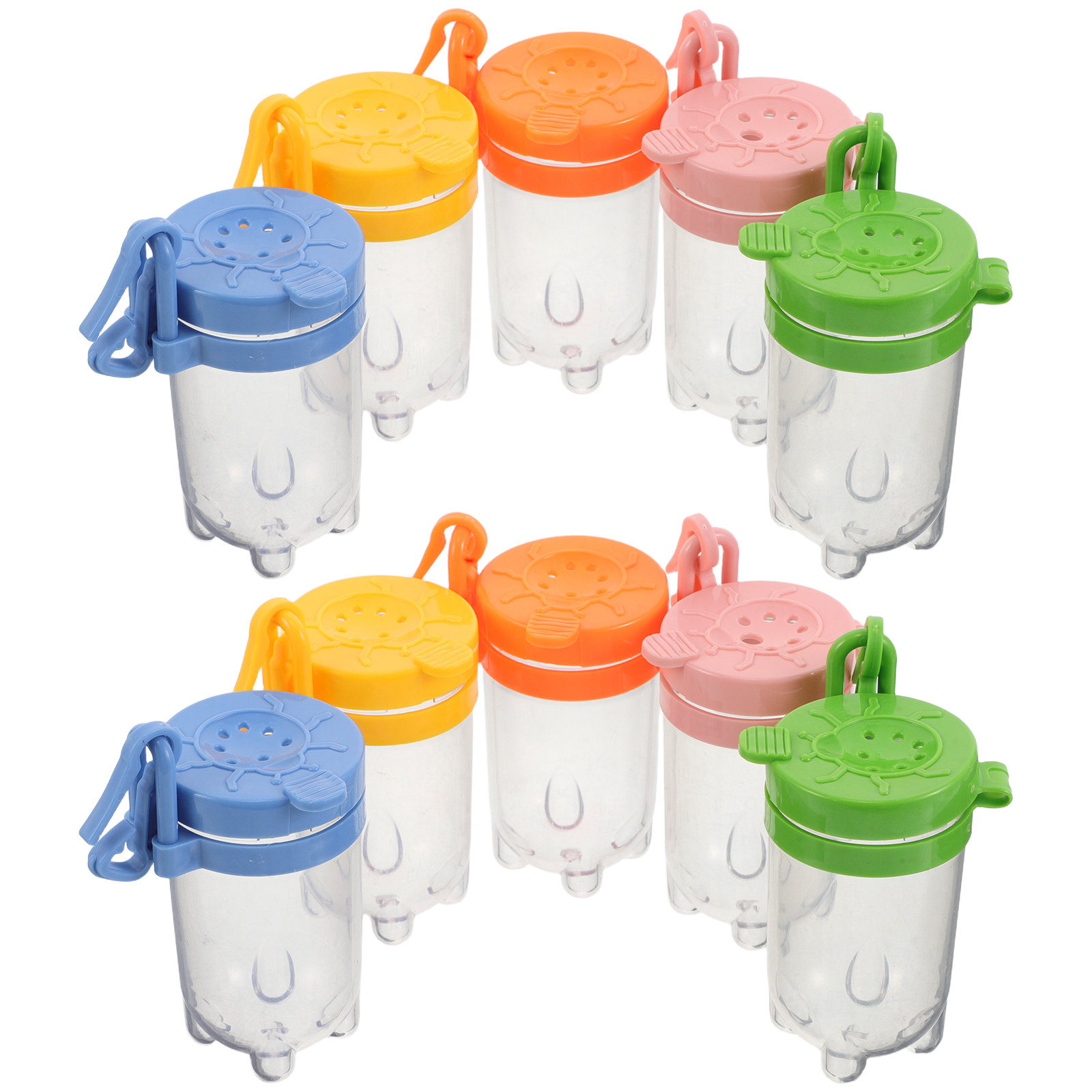 10Pcs 버그 관찰 용기 투명 플라스틱 플립 뚜껑 휴 - Science Toys 리뷰 및 가격