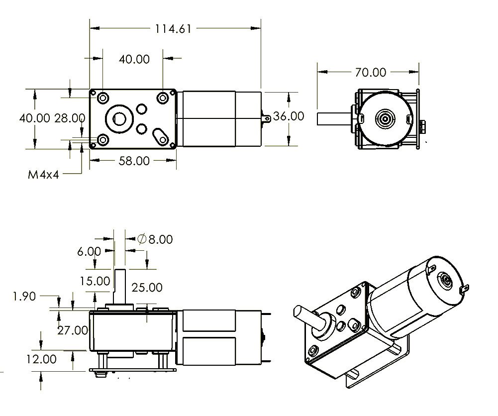 ASME-SQ 시리즈 웜기어 감속 자기 인코더 서보 7 - Robot Arm Motor 리뷰 및 가격