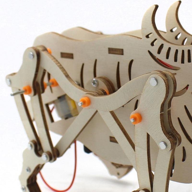 어린이를위한 나무 기계 로봇 가축 과학 프로젝트 조립  - Science Project Robot 리뷰 및 가격