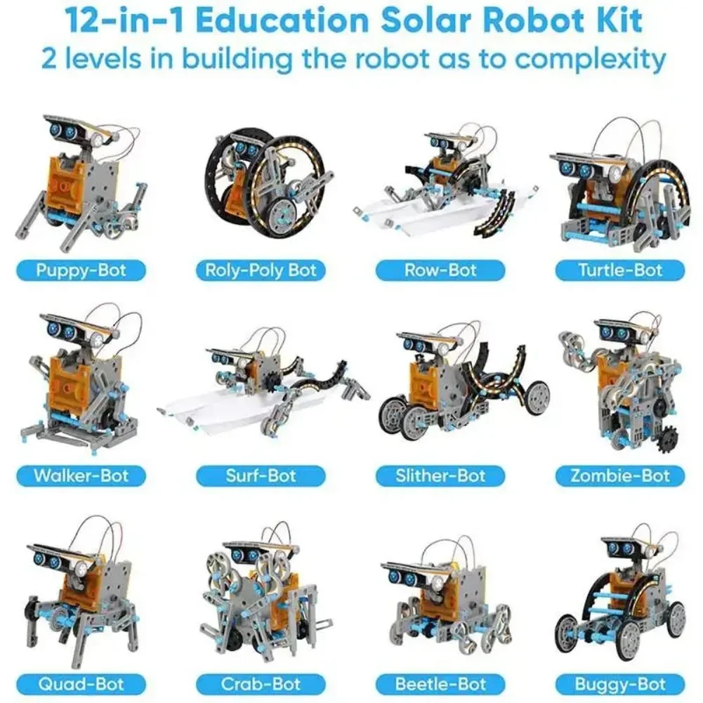 13 in 1 태양열 구동 로봇 과학 키트 DIY 빌딩 - Science Project Robot 리뷰 및 가격